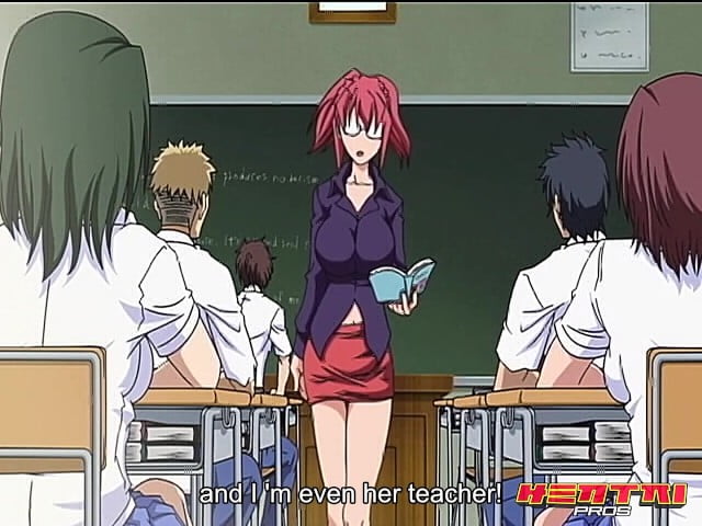 sexy big boobs teacher is teaching in class
