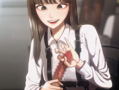 A carnivorous female college student who demands money in exchange for squeezing