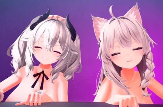 Mirtina and Shina’s older sisters crawl over Rusk